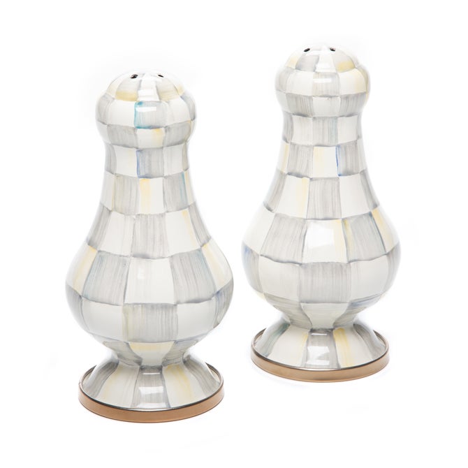 Sterling Check Large Salt & Pepper Shakers image number 0