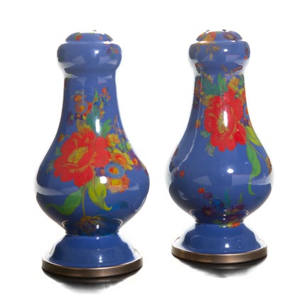 Lapis Flower Market Large Salt & Pepper Shakers