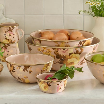 Wild Rose Mauve Pinch Bowl