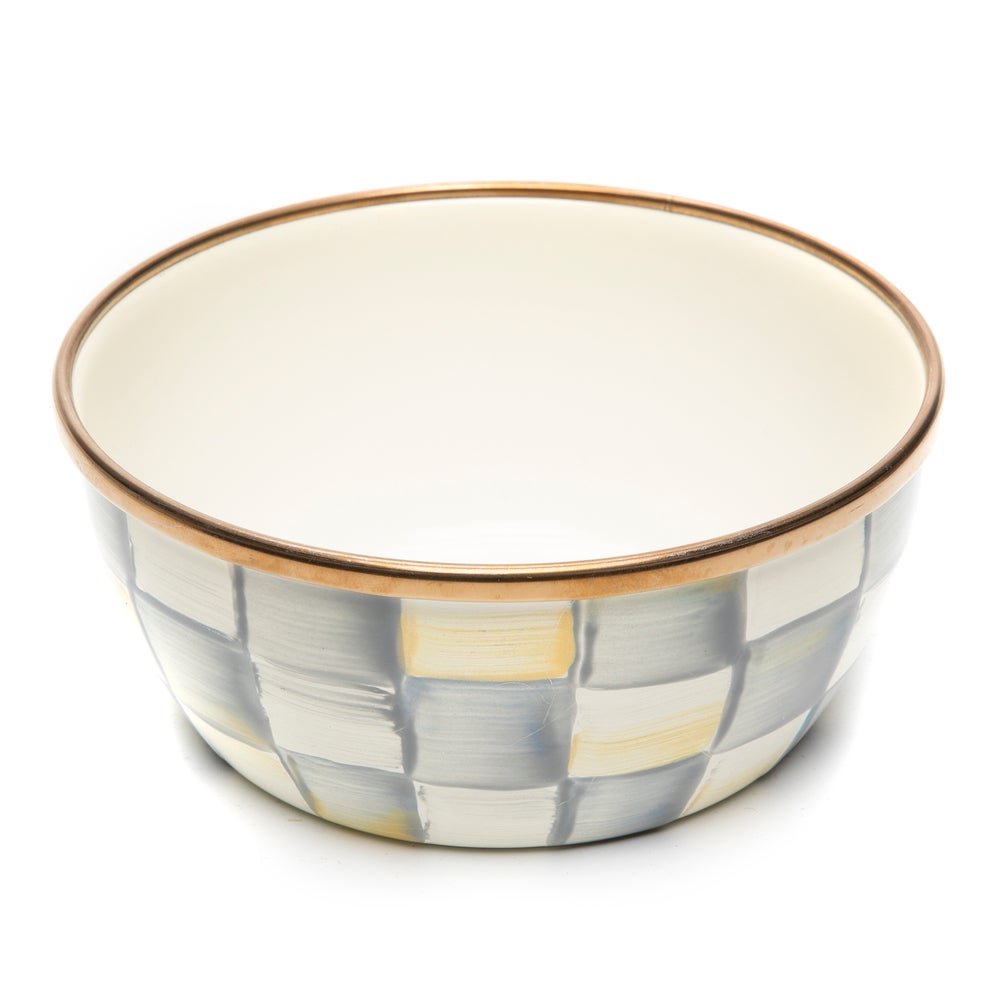 Enamelware Pinch Bowl - Sterling Check mackenzie-childs Panama imagen 1