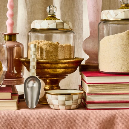 Mocha Check Pinch Bowl