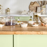 Mocha Check Pinch Bowl