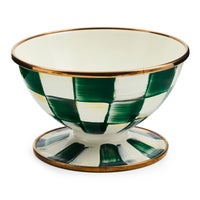Emerald Check Ice Cream Dish