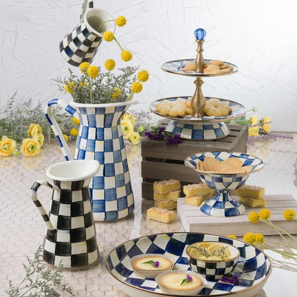 Royal Check Large Practical Pitcher