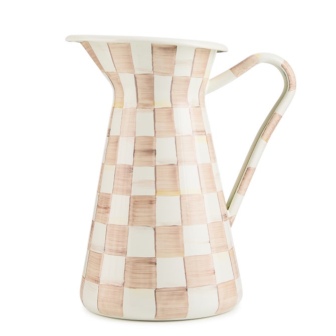 Mocha Check Large Practical Pitcher image number 0