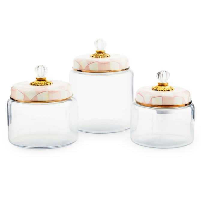 Rosy Check Kitchen Canisters image number 0