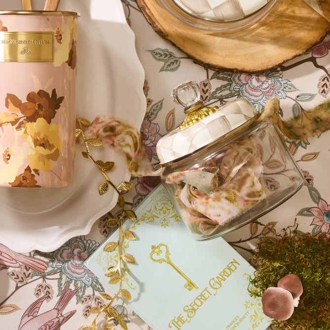 Mocha Check Small Kitchen Canister image number 5