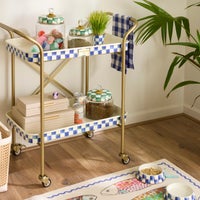 Emerald Check Kitchen Canisters