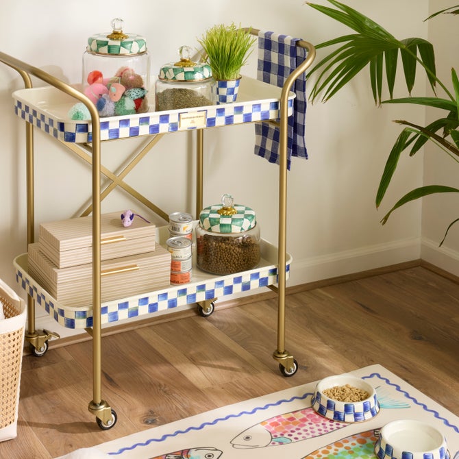 Emerald Check Kitchen Canisters image number 4