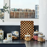 Sterling Check Kitchen Canisters
