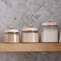 Rosy Check Medium Kitchen Canister