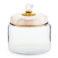 Rosy Check Kitchen Canisters