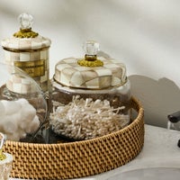 Mocha Check Medium Kitchen Canister