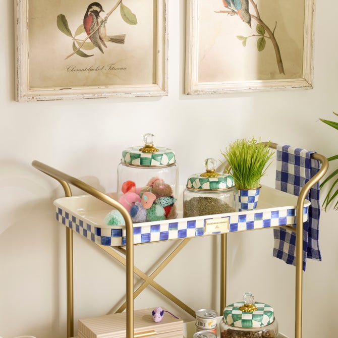 Emerald Check Kitchen Canisters image number 12