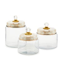 Mocha Check Large Kitchen Canister