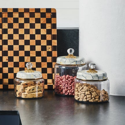 Sterling Check Kitchen Canister Set