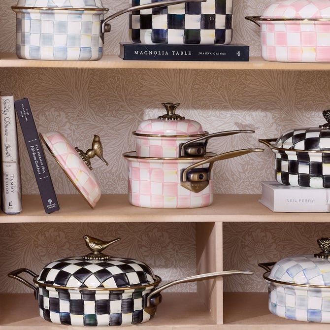 Rosy Check 2.5 Qt. Saucepan image number 4