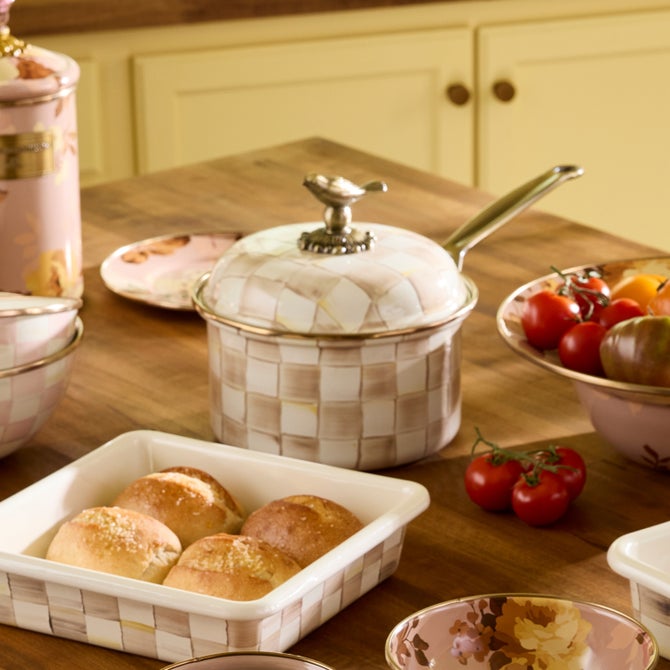 Mocha Check Cookware image number 11