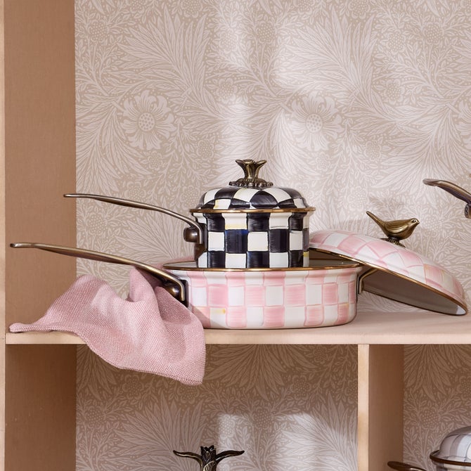 Rosy Check 3 Qt. Saute Pan image number 4