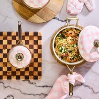 Rosy Check 3 Qt. Saute Pan