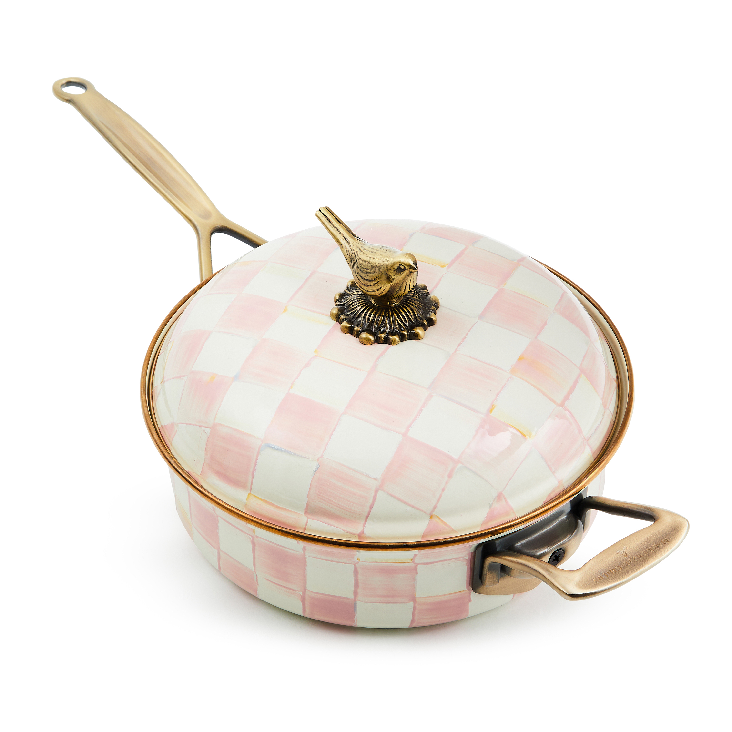 Rosy Check 3 Qt. Saute Pan
