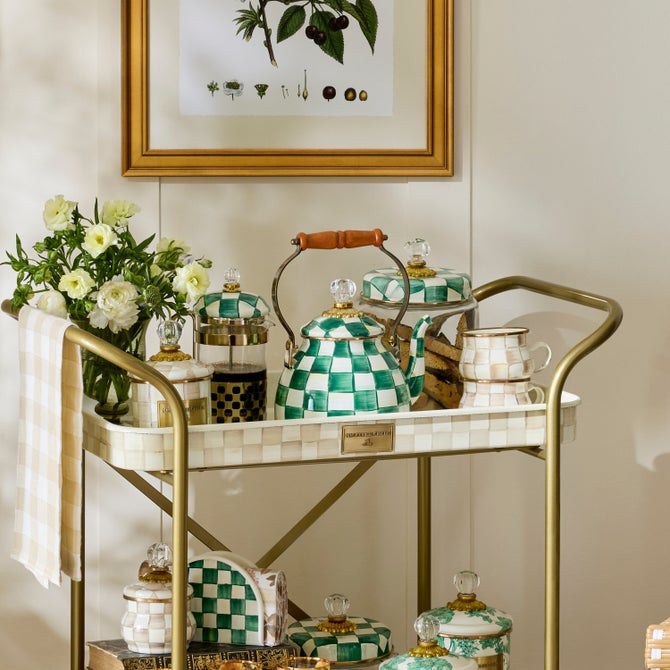 Emerald Check 2 Quart Tea Kettle image number 6