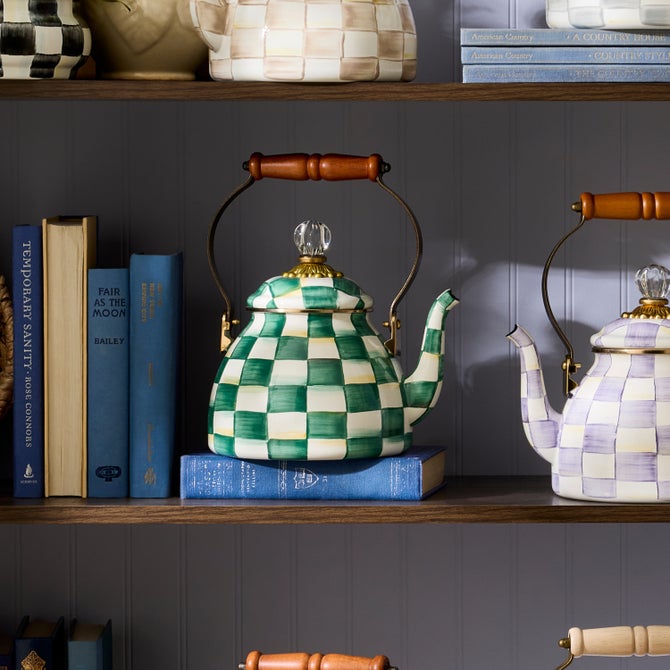 Emerald Check 2 Quart Tea Kettle image number 8