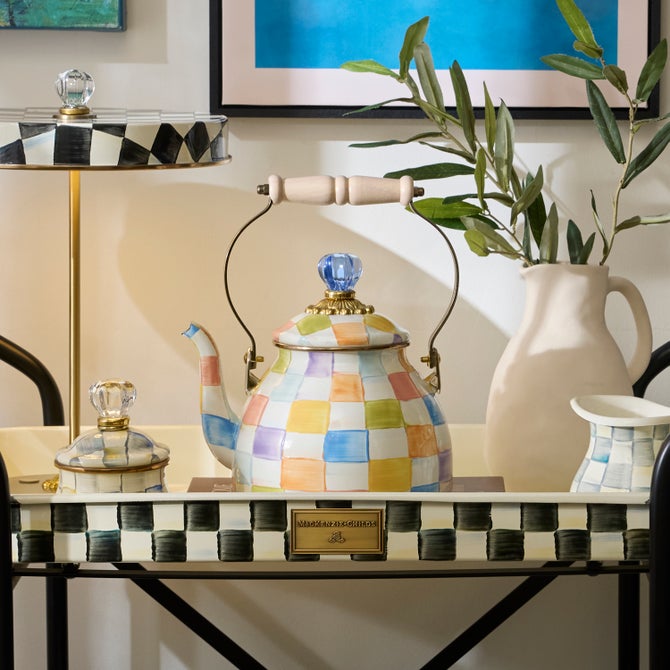 Confetti Check 2 Quart Tea Kettle image number 3