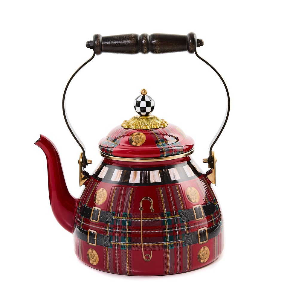 The Kilted 2 Quart Tea Kettle mackenzie-childs Panama imagen 1
