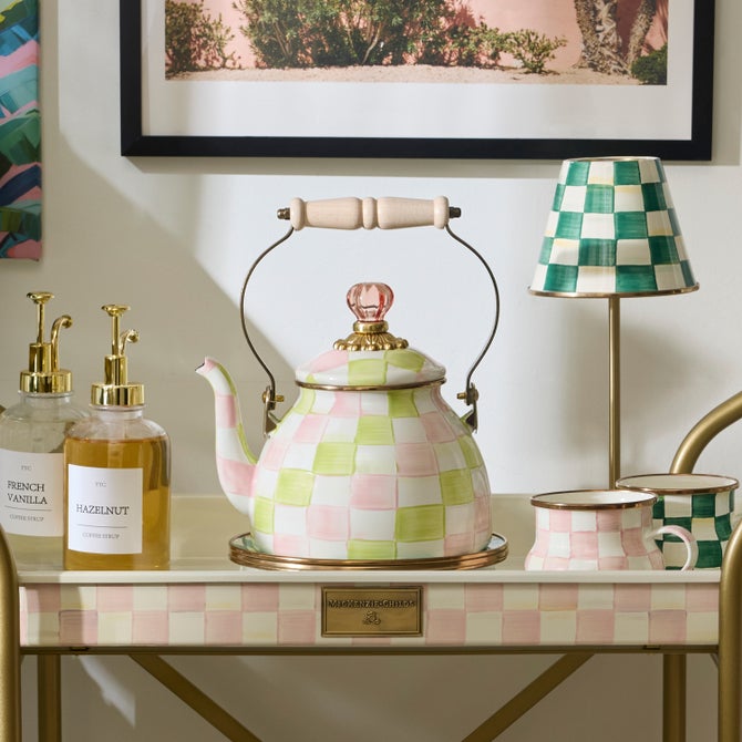 Palm Beach Check 2 Quart Tea Kettle image number 3