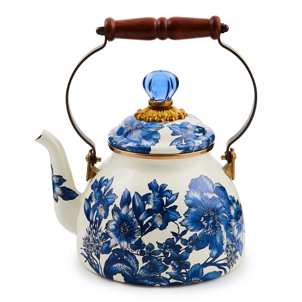 Floral Tea Kettle - Royal English Garden, 2 Quart mackenzie-childs Panama imagen 1