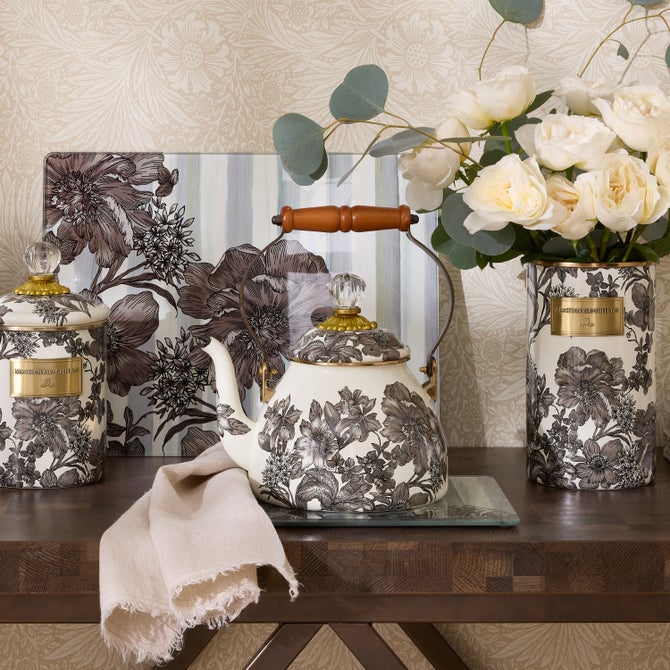 Sterling English Garden 2 Quart Tea Kettle image number 3