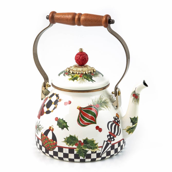 Deck the Halls 2 Quart Tea Kettle image number 0