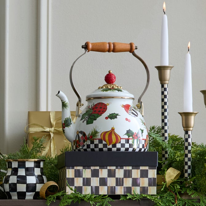 Deck the Halls 2 Quart Tea Kettle image number 3