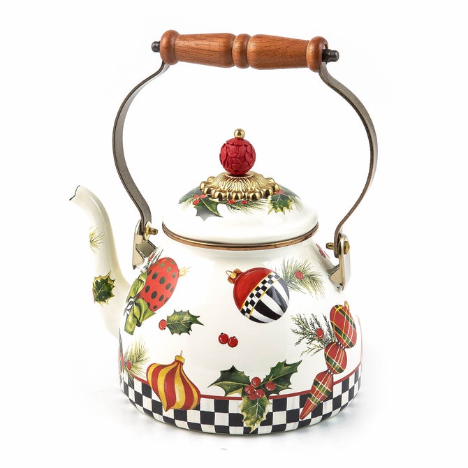 Deck the Halls 2 Quart Tea Kettle image number 1