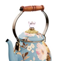 Wild Rose Slate 2 Quart Tea Kettle