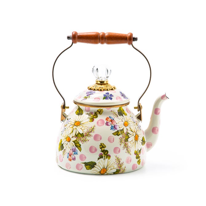 Wildflowers Pink 2 Quart Tea Kettle image number 9
