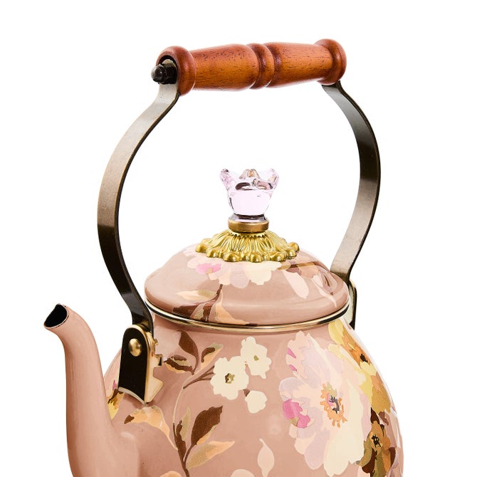 Wild Rose Mauve 2 Quart Tea Kettle image number 2