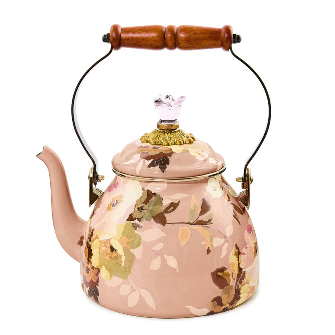 Wild Rose Mauve 2 Quart Tea Kettle image number 0