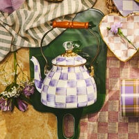 Violet Check 2 Quart Tea Kettle