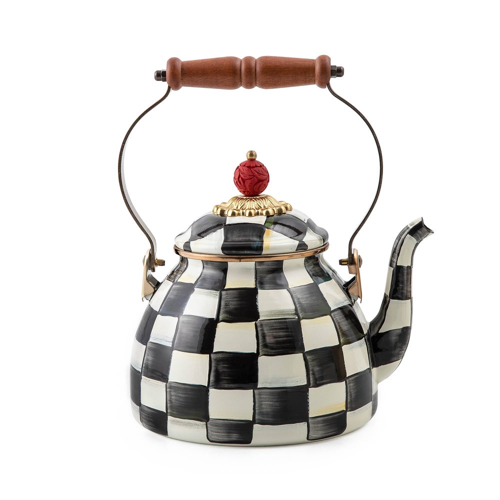 Check Tea Kettle - Courtly Check, 2 Quart mackenzie-childs Panama imagen 1