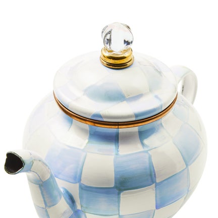 Sky Check 4 Cup Teapot