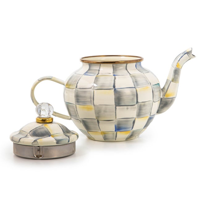 Sterling Check 4 Cup Teapot image number 3