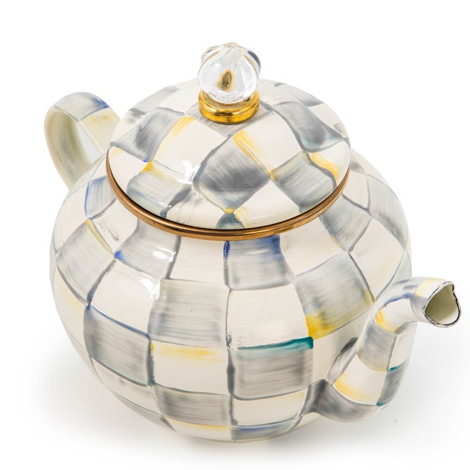 Sterling Check 4 Cup Teapot image number 2