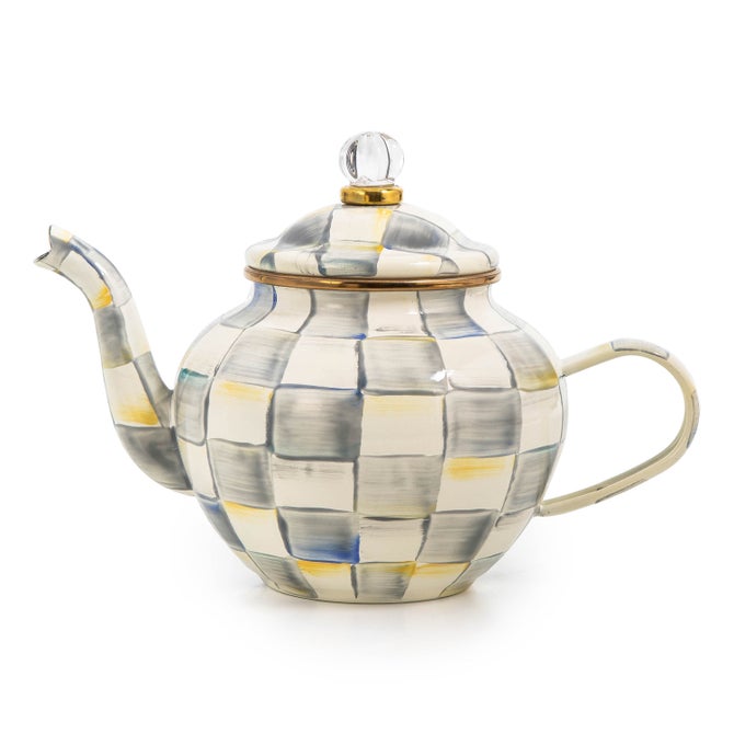 Sterling Check 4 Cup Teapot image number 0