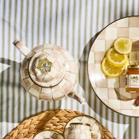 Mocha Check 4 Cup Teapot