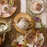 Mocha Check 4 Cup Teapot