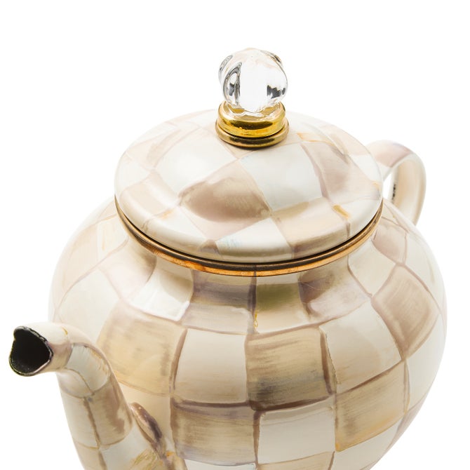 Mocha Check 4 Cup Teapot image number 2