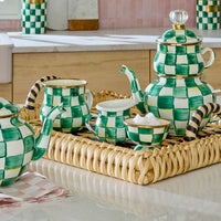 Emerald Check Little Creamer