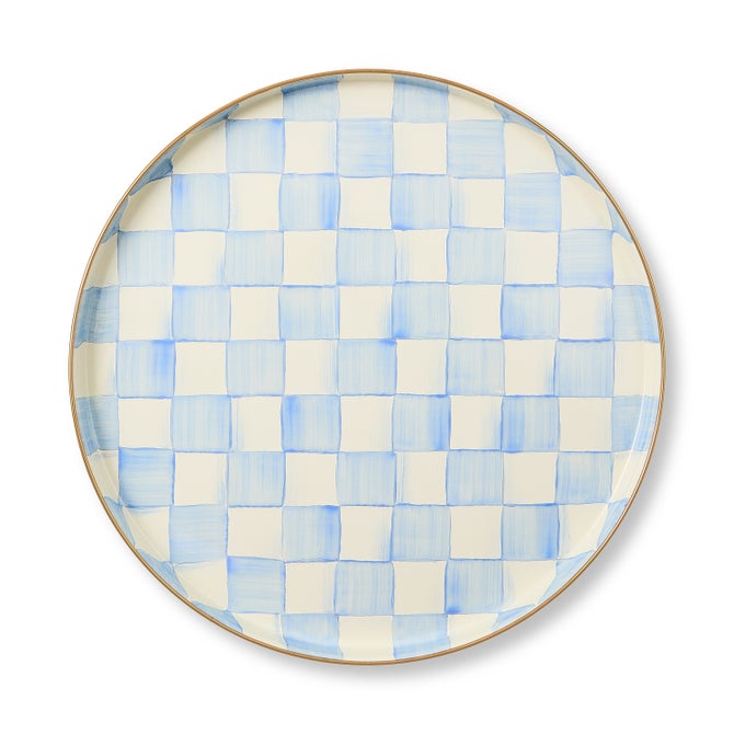 Sky Check Round Tray image number 2